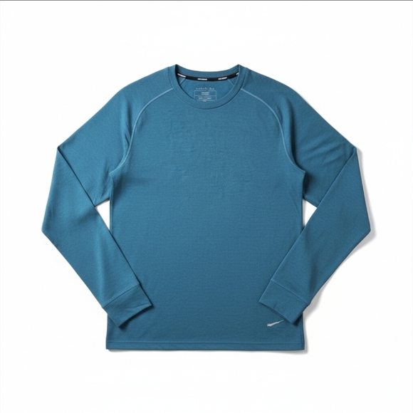 Nike Other - Nike Running Men's XL Dri-FIT Element Long Sleeve Shirt Teal Thumbholes